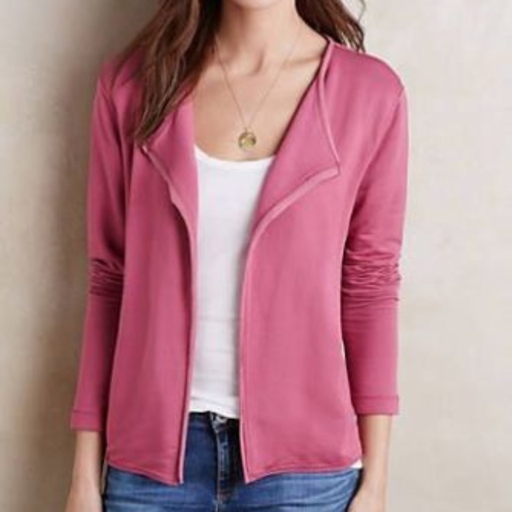 Anthropologie Bordeaux Reading Room Cardigan Top